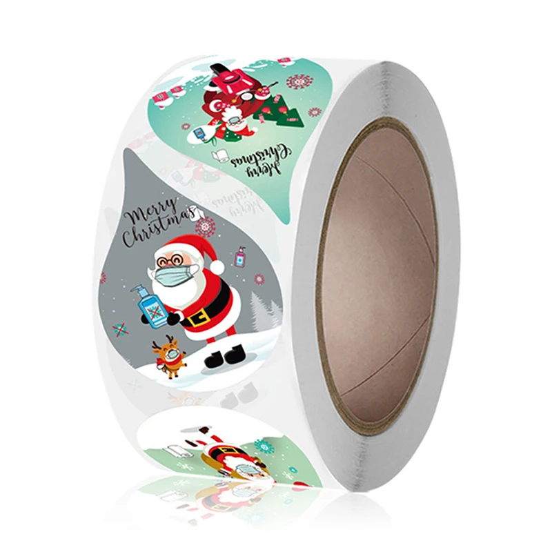 

500 шт. Рождественский подарок запечатывания наклейки Thank You Love дизайн дневник в стиле Скрапбукинг наклейки вечерние подарок декоративные на...