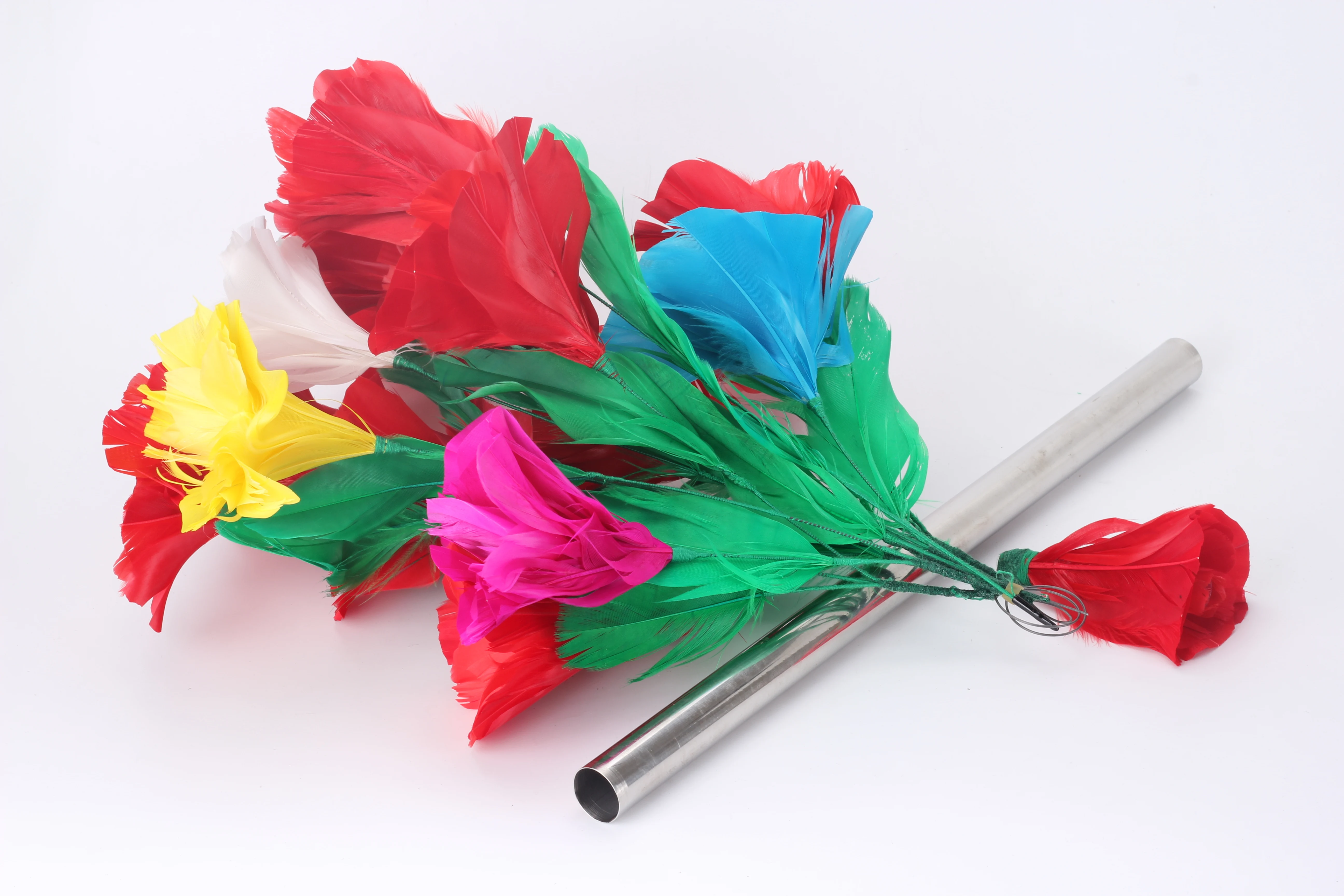 Появляющиеся букеты и изменение цвета цветок Волшебные трюки палочка на перо