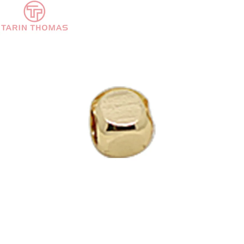 20 шт. квадратные разделители из латуни с покрытием цвета шампанского 24 К 3x2 5 мм |