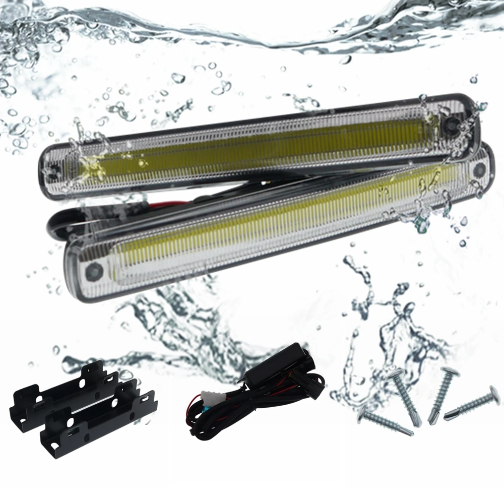 

Универсальные Сверхяркие дневные ходовые огни 12 Вт, 12 В/24 В, 18 см, 6500 К, светодиодный Автомобильные дневные ходовые огни, водонепроницаемые противотуманные светильник, 2 шт., s E4