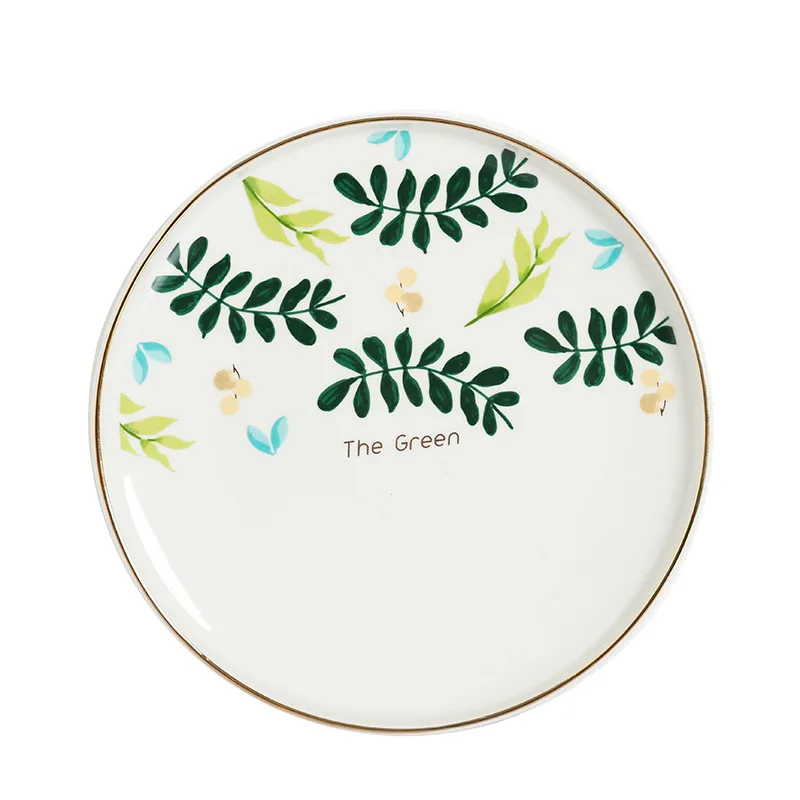 Креативная тарелка для завтрака в скандинавском стиле салатная еды западном