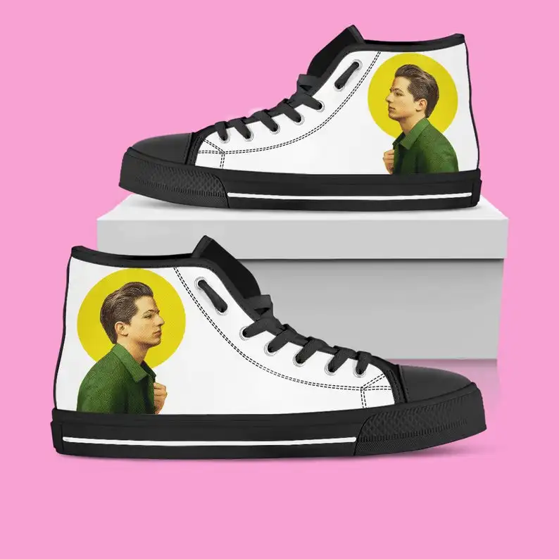 

Charlie Puth Hi Tops, Charlie Puth Shoes, Mens Womens Designer Leisure Sneakers Men Casual Canvas Shoes