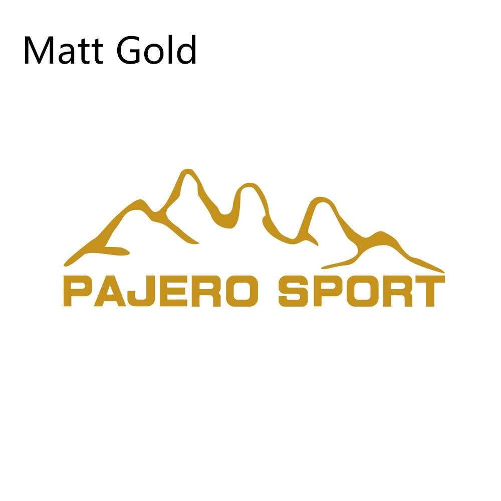 Matt Gold Автомобильные наклейки для Mitsubishi pajero sport Styling Виниловая пленка Авто наклейки своими руками Автомобильные украшения автомобильные принадлежности для тюнинга - Название цвета: Matt Gold
