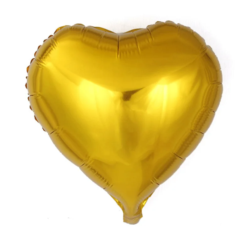 10pcs 18 inch Blue/ Purple/Rose gold/Red/Green/Pink Foil Heart Balloons Happy Birthday Party Balloon Wedding Decoration Supplies | Дом и сад