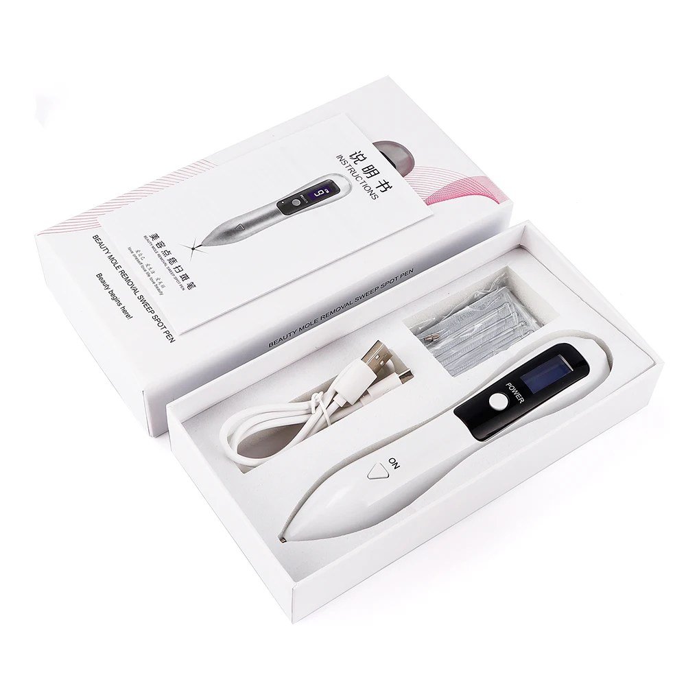 

9 level LCD Plasma Pen Laser Mole Removal Skin Corn Freckle Tag Nevus Dark Age Sweep Spot Tattoo Remover Electric Machine