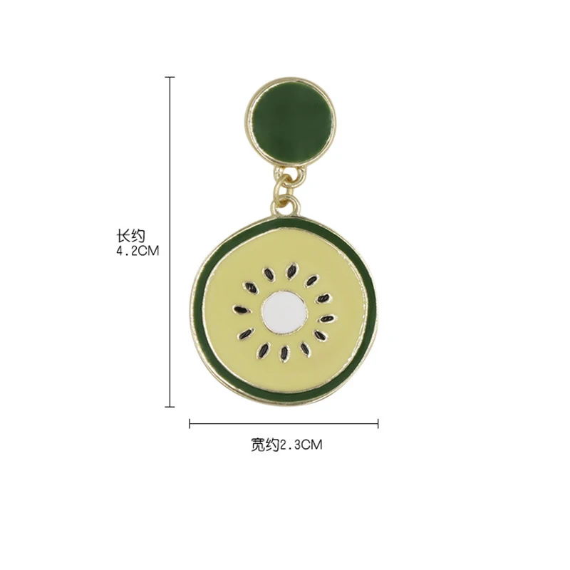 

925 Silver Needle Spring and Summer New Ladies Simple Fruit Earrings Ladies Gifts Exquisite Geometric Earrings Jewelry