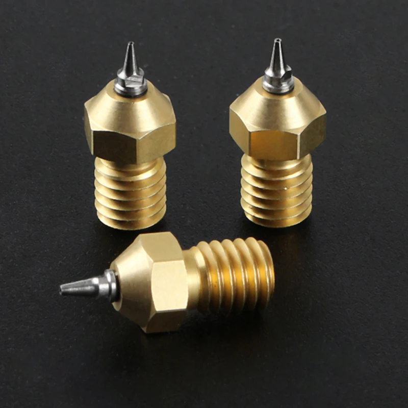 3D Printer Accessories 1.75Mm 0.2 0.3 0.4Mm Copper Nozzle for V6 Heating Block Hot End | Компьютеры и офис