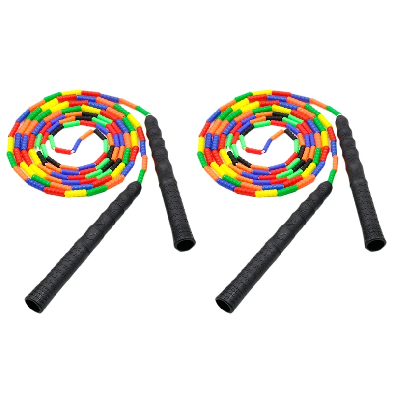 

2 Pack Double Dutch Jump Rope 5M Long Jump Rope DIY Jump Rope Suitable for Children and Adults