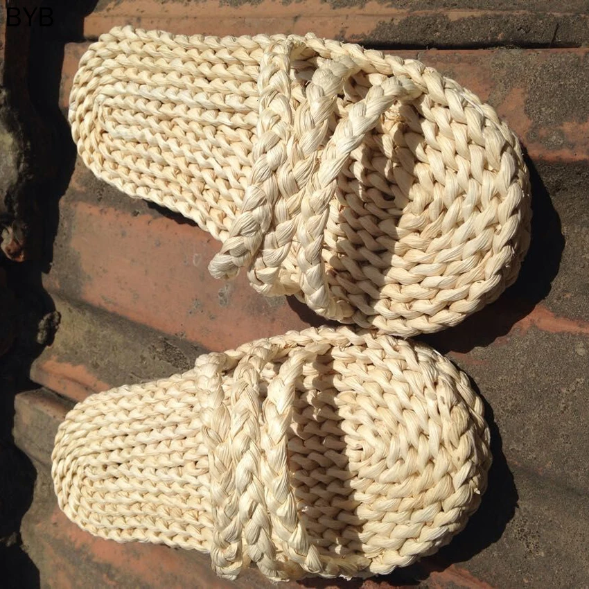 Ручная работа Японская традиционная обувь в китайском стиле Женские соломенные