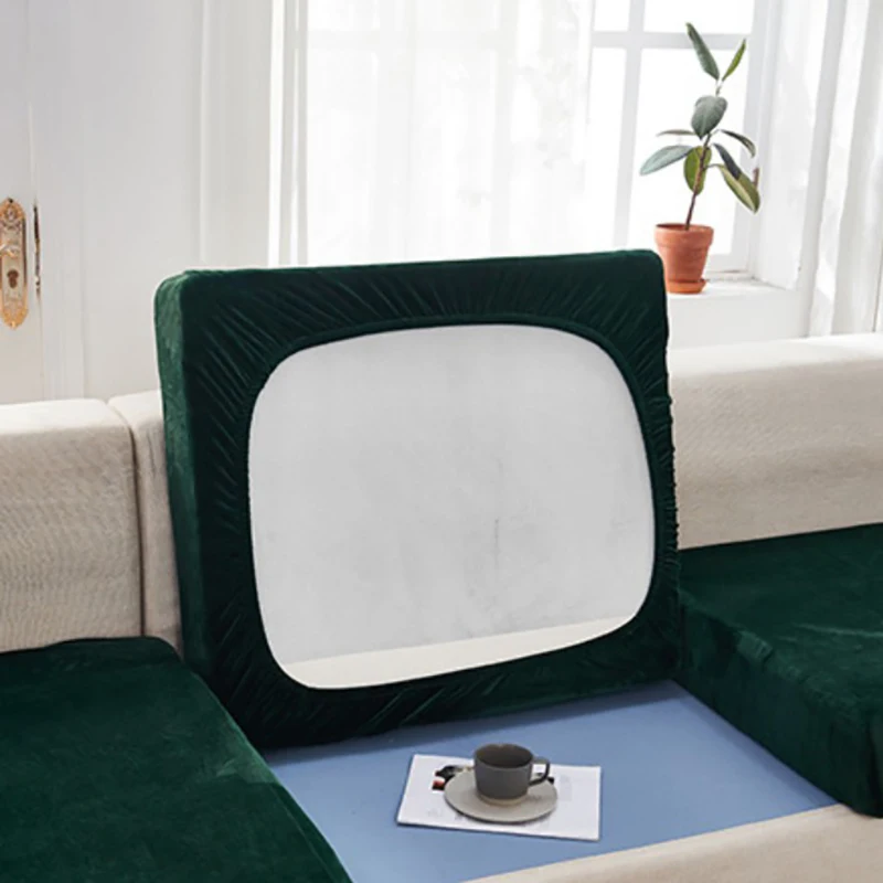 

Elastic Sofa Covers Sets for Living Room Plush Furniture Slipcovers Seat Cover