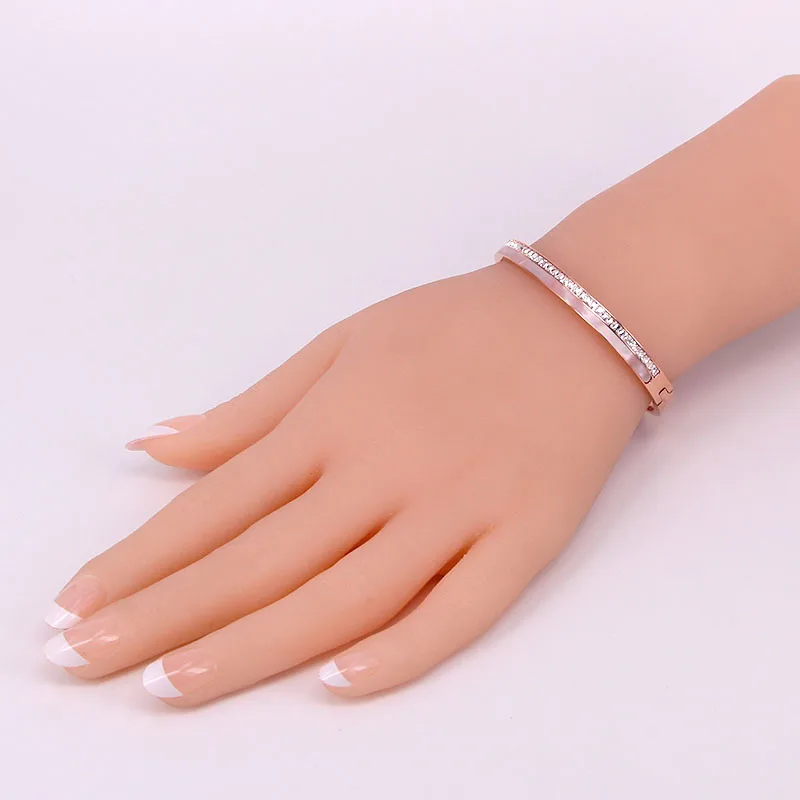 Романтичные браслеты для женщин браслет с ракушкой и пряжкой из розового золота