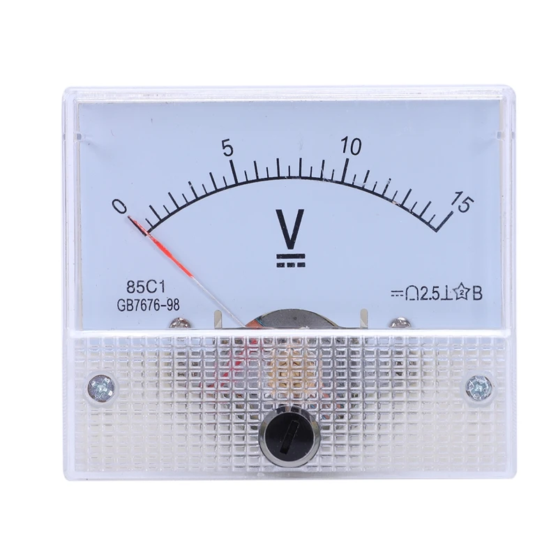 

85C1 Fine Tuning Dial Analog Volt Panel Meter Gauge DC 0-15V