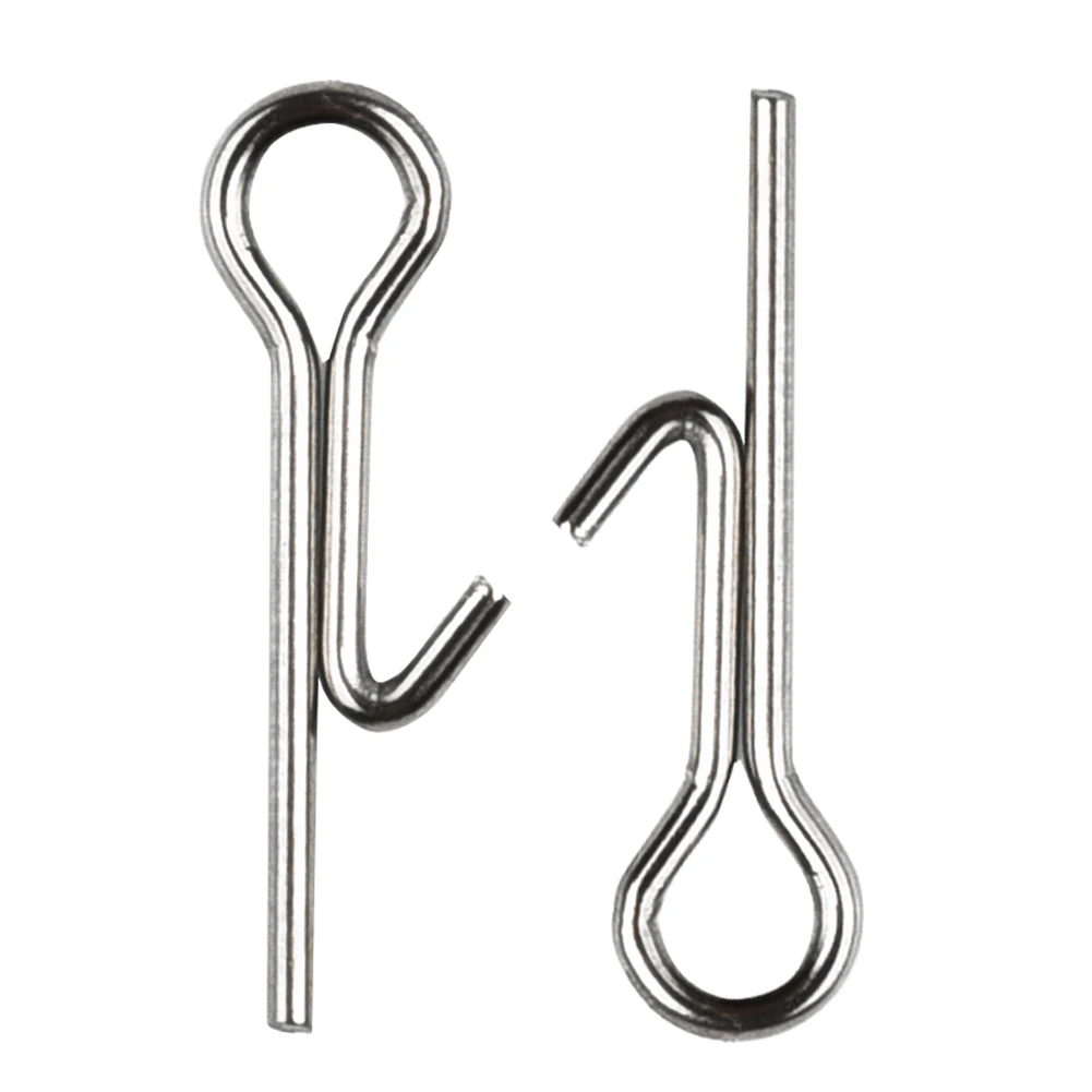 

Stainless Steel Hook pin 100 pcs Fishing Soft Lure Spike Connecting Acc