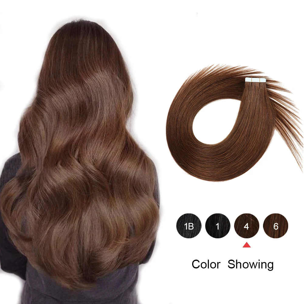 Лента для наращивания волос человеческие волосы невидимая лента из