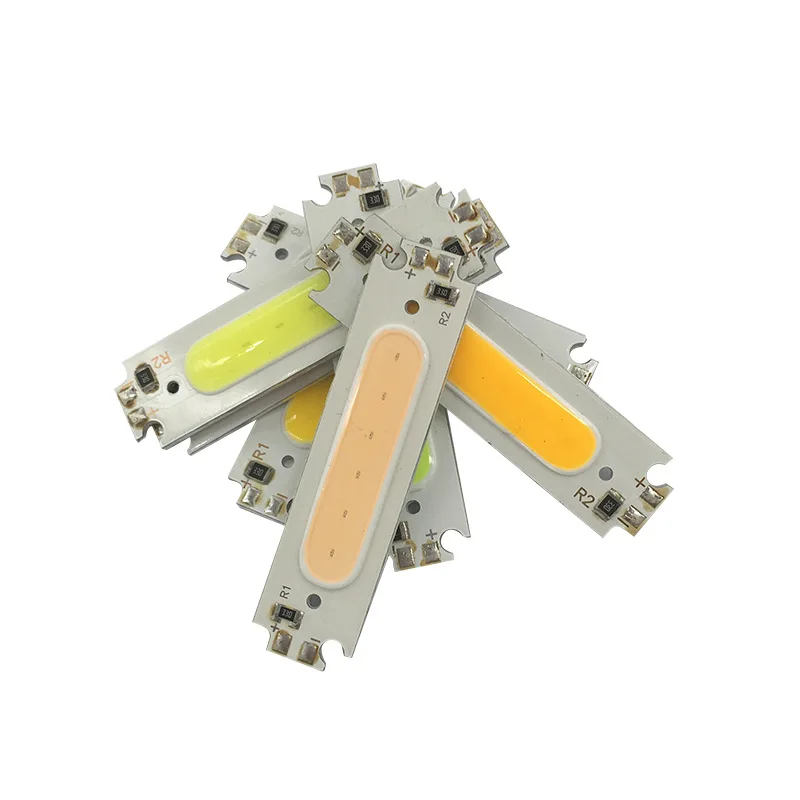 

60 * 15mm long strip 2W 12v COB LED plane light source lamp beads Red Orange Yellow Green Blue White violet LED chip