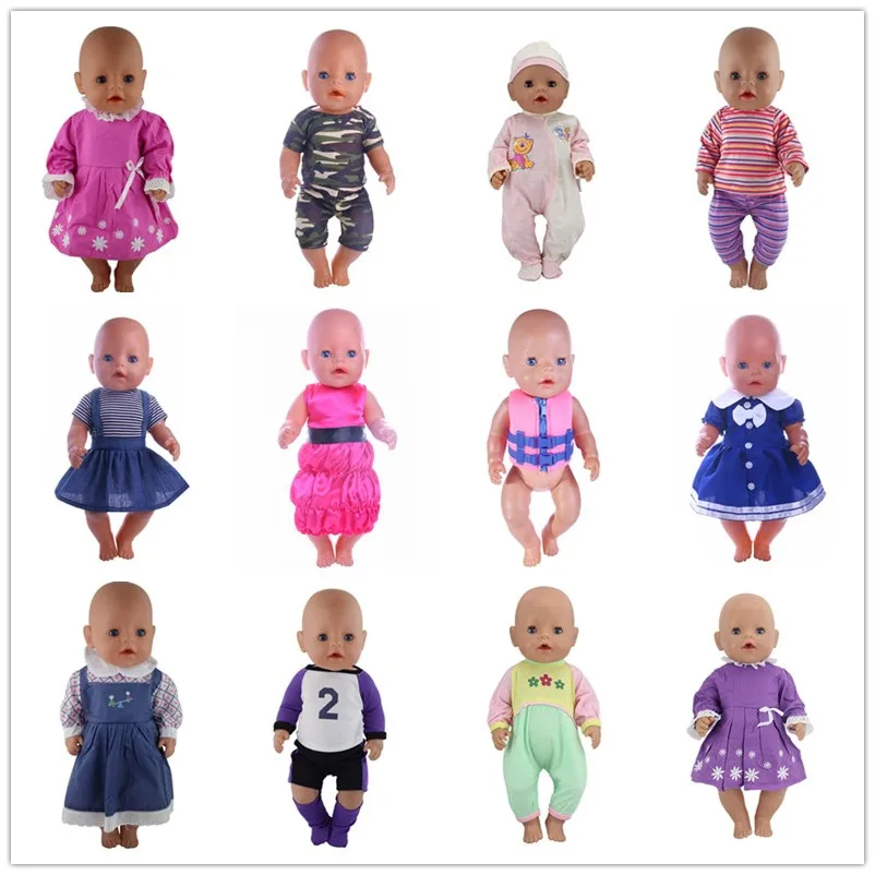 Аксессуары для кукол подходит 43 см новорожденных Одежда 17 дюймов лучший подарок