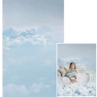 Фон для детских фотографий Avezano с изображением голубого неба и белых облаков