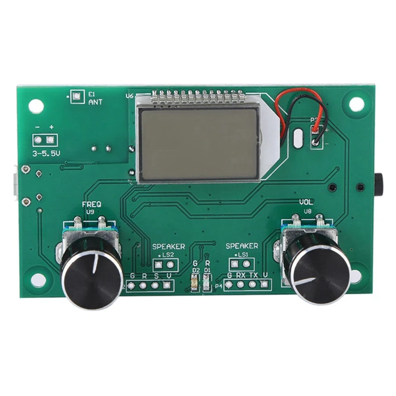 

FM Radio Receiver Module 87-108Mhz Frequency Modulation Stereo Receiving Board With LCD Digital Display 3-5V DSP