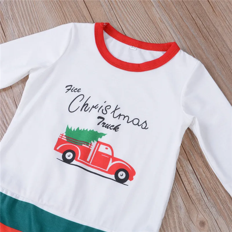 

2020 Family Christmas Pajamas XMAS Letter Print Adult Women Kid Family Matching Clothes Long Sleeve Christmas Pajamas Family Set