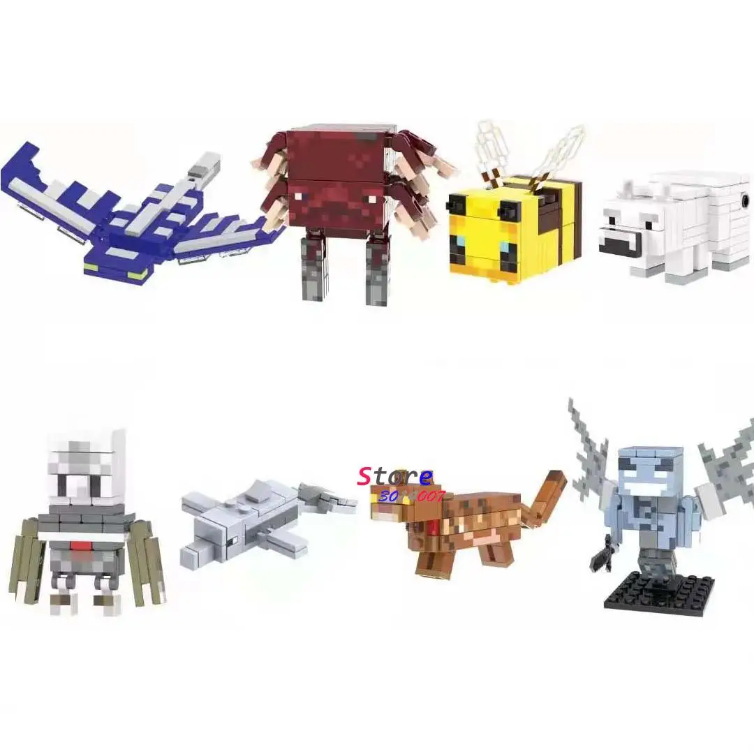 Одиночный конструктор мультяшный фильм мультфильм Животные серия лошади Гаст