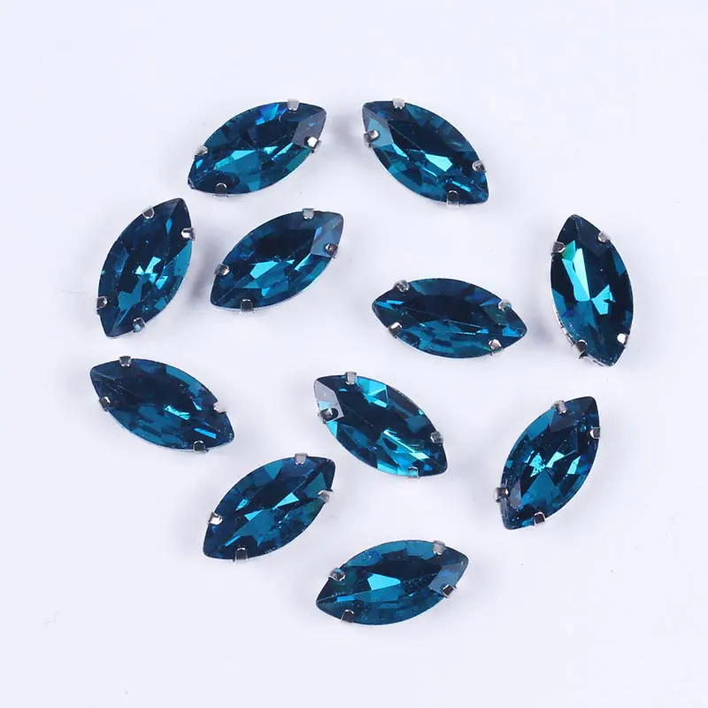 Стразы с кристаллами для шитья лошадиный глаз стразы s аппликация сшитая платья