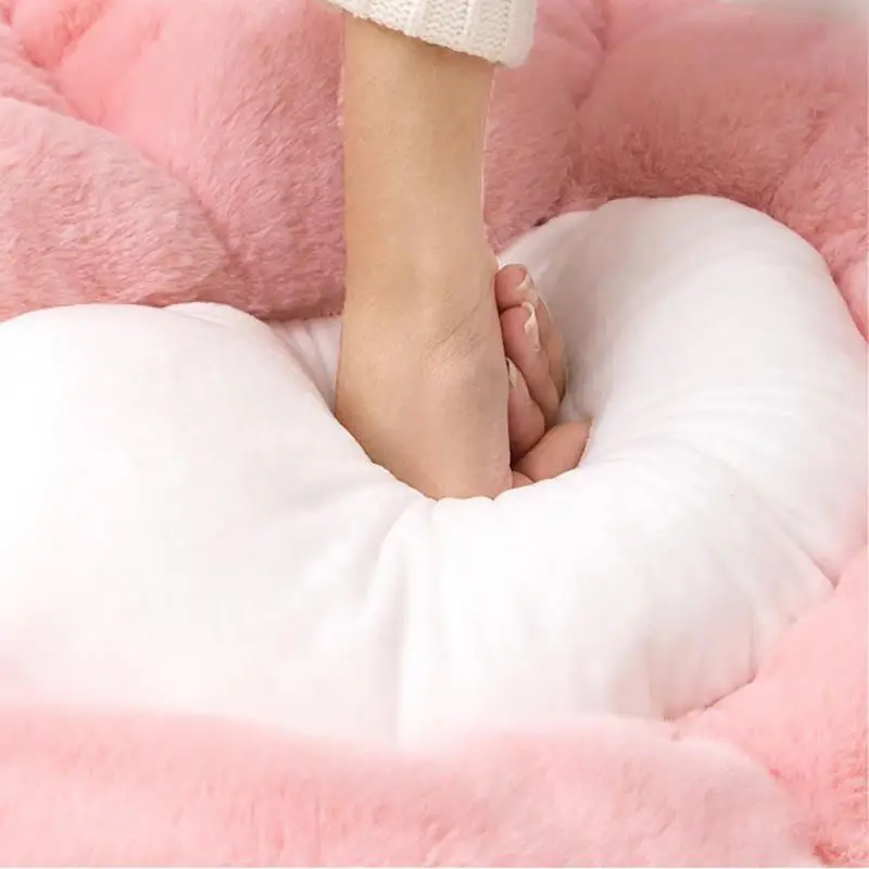 Seat Cushion Cat Paw Shaped Lazy Sofa Warm Floor Half-enclosed Cute Pad Office Chair Bear LivRoom Bedroom | Дом и сад