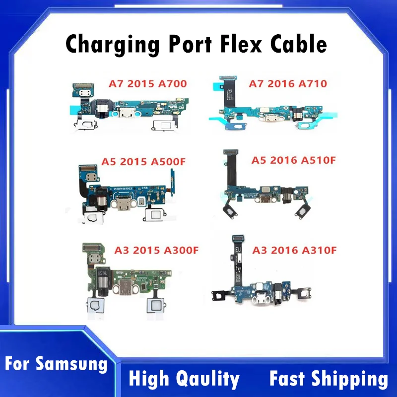 

Charge Port Dock Connector Flex Cable For Samsung Galaxy A3 / A7 / A5 2016/2015 SM-A510F A510/ A500 F USB Charging Dock Cable