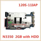 Материнская плата для ноутбука Lenovo 120S-11IAP S130-11IGM, процессор N3350, ОЗУ 2 Гб, с интерфейсом HDD, 100% Протестировано
