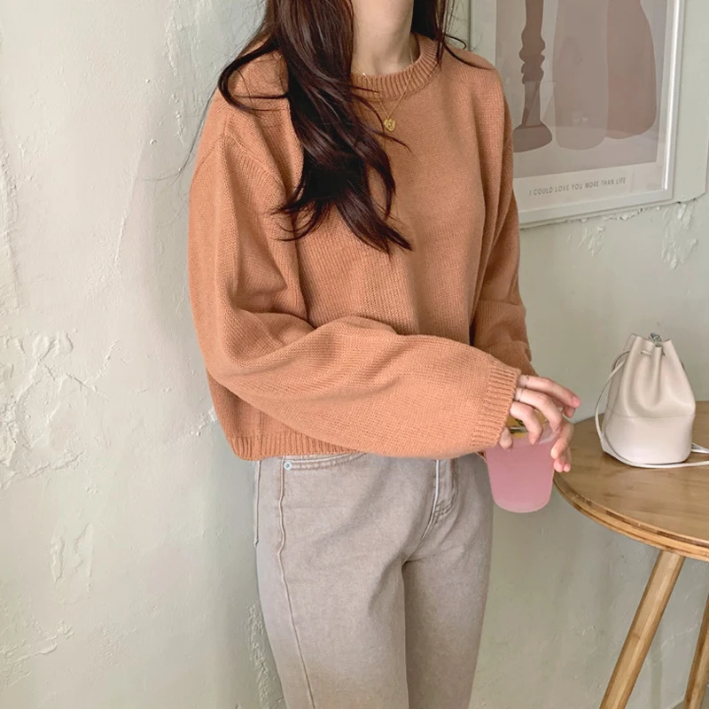 autumn womens sweaters 2022 korean style winter clothes women harajuku fashion vintage friends pullover knitted sweater | Женская одежда