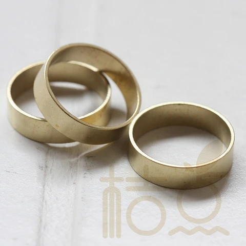 Латунные кольца для бижутерии 19x5 мм