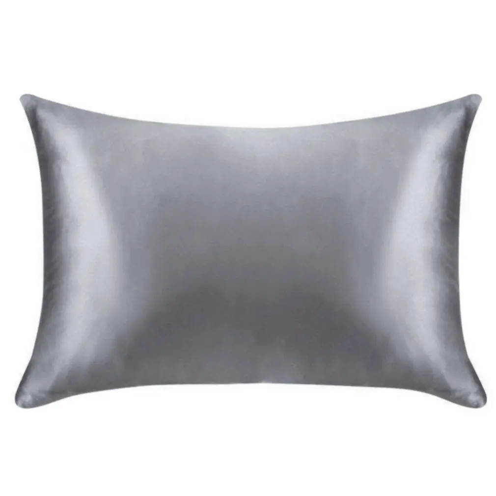 

100% Queen Standard Satin Silk Soft Mulberry Plain Pillowcase Cover Chair Seat Square Pillow Cover Home