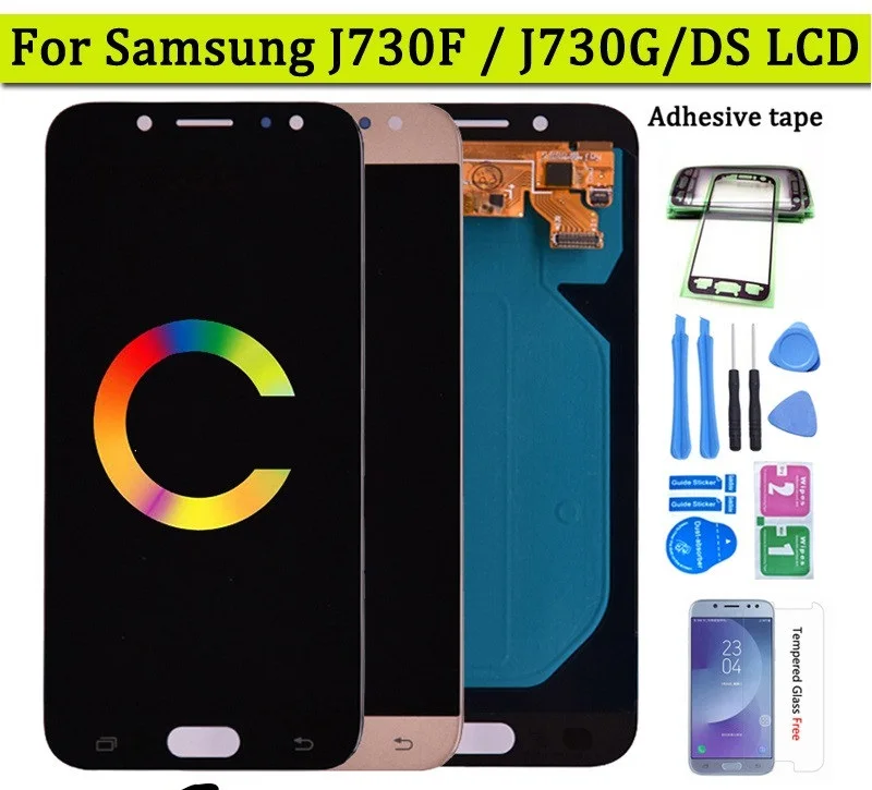 

ЖК-дисплей для Samsung Galaxy J7 Pro 2017 J730 J730F ЖК-дисплей и сенсорный экран дигитайзер в сборе