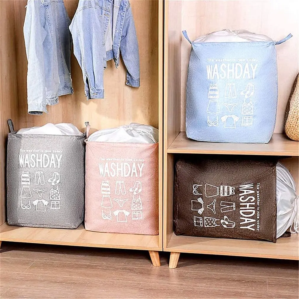 

Storage Basket Large Capacity Laundry Basket Storage Basket Foldable Laundry Basket Waterproof Coating Laundry Basket