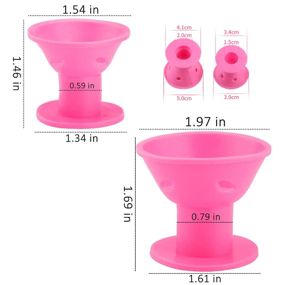 Мягкие резиновые волшебные ролики для ухода за волосами силиконовые бигуди
