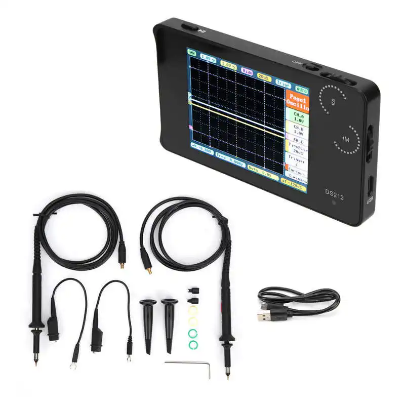 Ручной цифровой осциллограф 10 Мвыб/С для измерения частоты сигнала периода