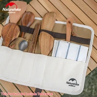 naturehike outdoor tableware storage bag portable 200g ultralight bag picnic knife fork bag camping cutlery hanging bag cooking