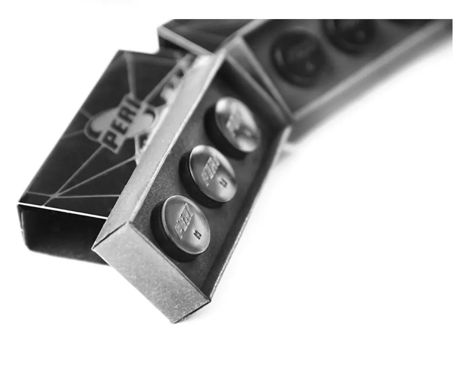 Цельнокроеные наконечники для бильярдного кия PERI Black Ice Tip s m H 14 мм