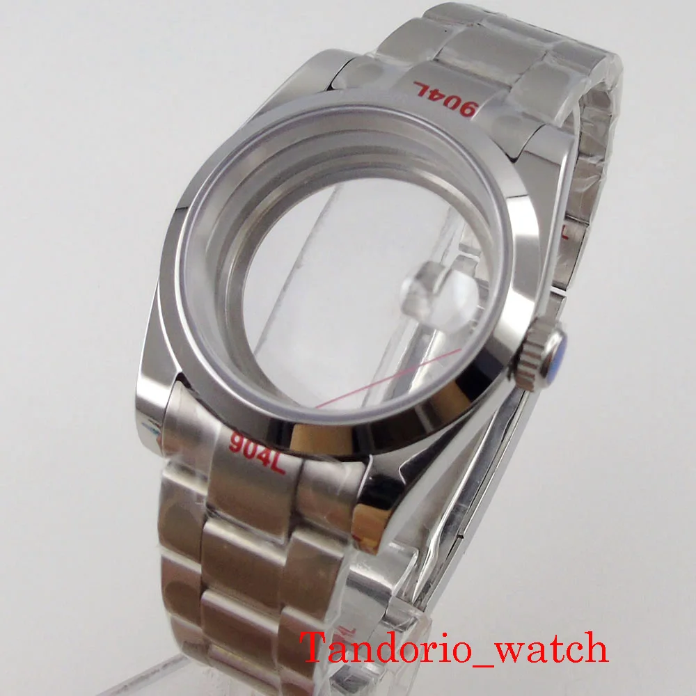 36mm/39mm Silver Case Sapphire Glass Date fit NH35 NH36 ETA2824 2836 Mingzhu DG2813 3804 Miyota 8205 8215 821A Movement Oyster