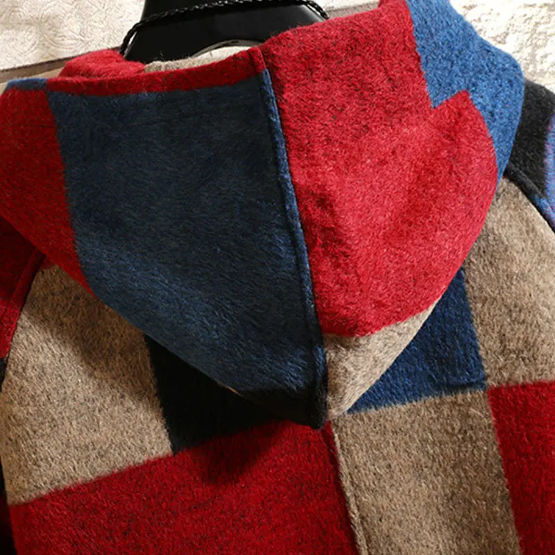 Liketkit осенние мужские клетчатые куртки 2019 корейские винтажные шерстяные пальто