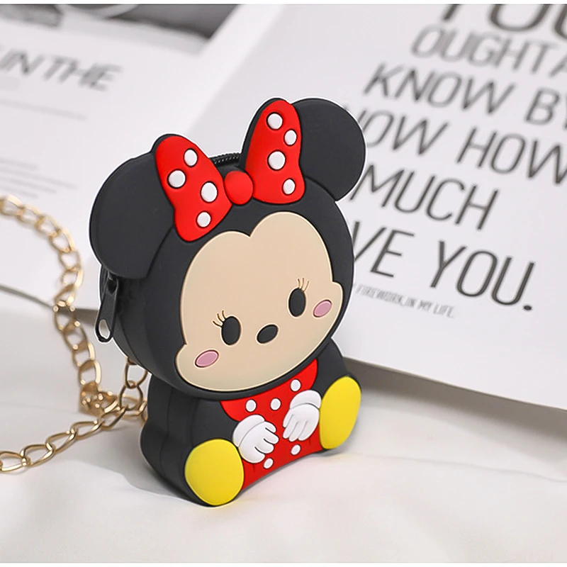 Модный новый женский кошелек для монет на плечо мультяшный силиконовый