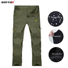 WOYYHO летние мужские походные брюки, спортивные быстросохнущие уличные брюки, дышащие брюки для альпинизма, водонепроницаемые брюки для альпинизма