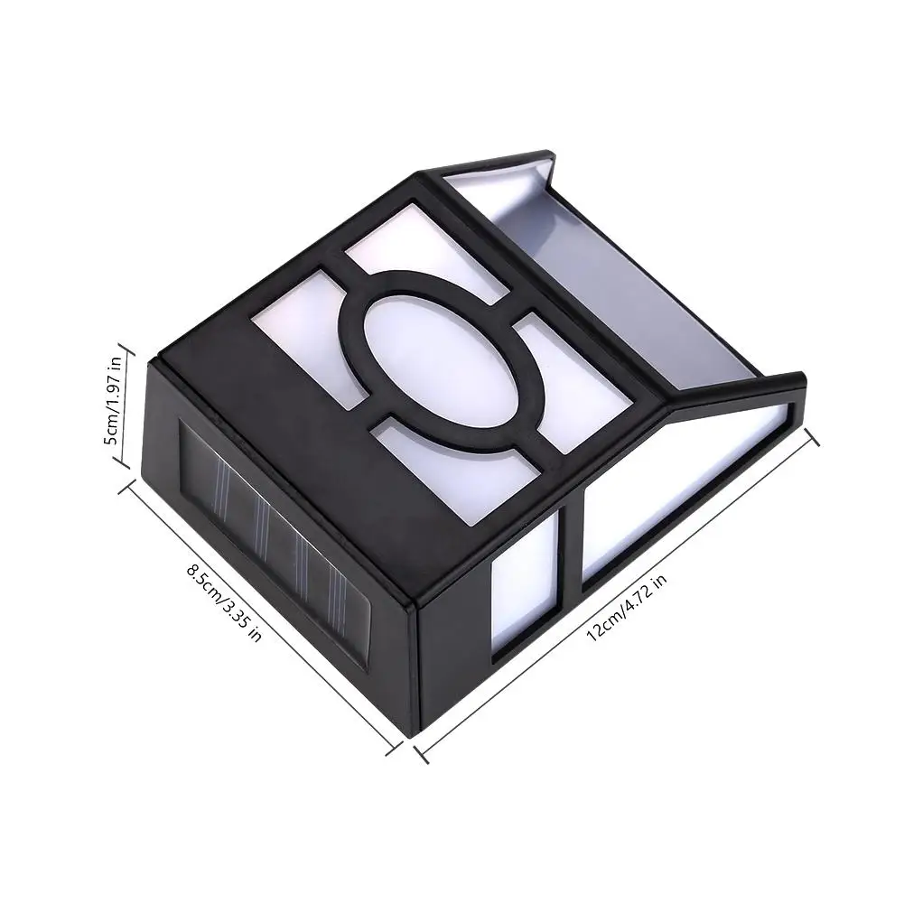 Настенный светодиодный светильник на солнечной батарее уличная лампа теплого