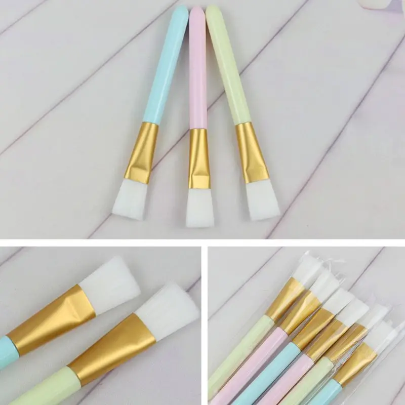 

3 шт./компл. макияж «сделай сам» маска для лица гелевая грязевая щетка с мягкой щетиной пластиковая ручка косметический аппликатор инструме...