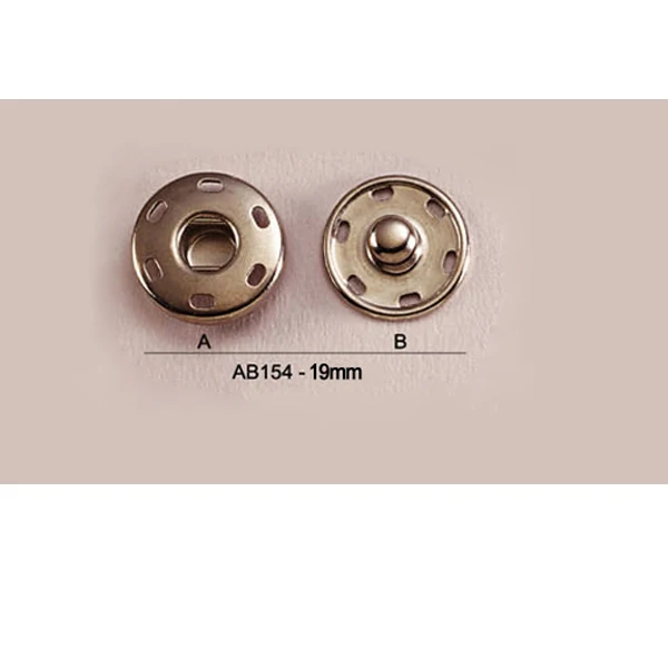 Сделай Сам 100 компл./Лот 19 мм металлическая Латунь 2 части пришивать Нажимные