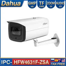 Dahua IP Camera 6MP IPC-HFW4631F-ZSA 2.7-13.5mm 5X Zoom with bracket POE Camera outdoor IR60M MIC SD Card Slot IP67 IK10 Bullet