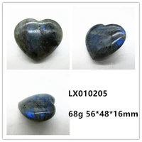 68g natural labradorite heart shape crystal stone pendant moonstone rock tumbled stone reiki healing mineral specimen collection