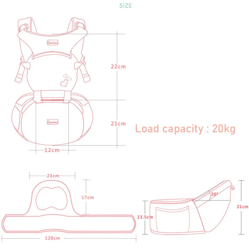Многофункциональные рюкзаки и переноски спереди табурет на плечо для ребенка