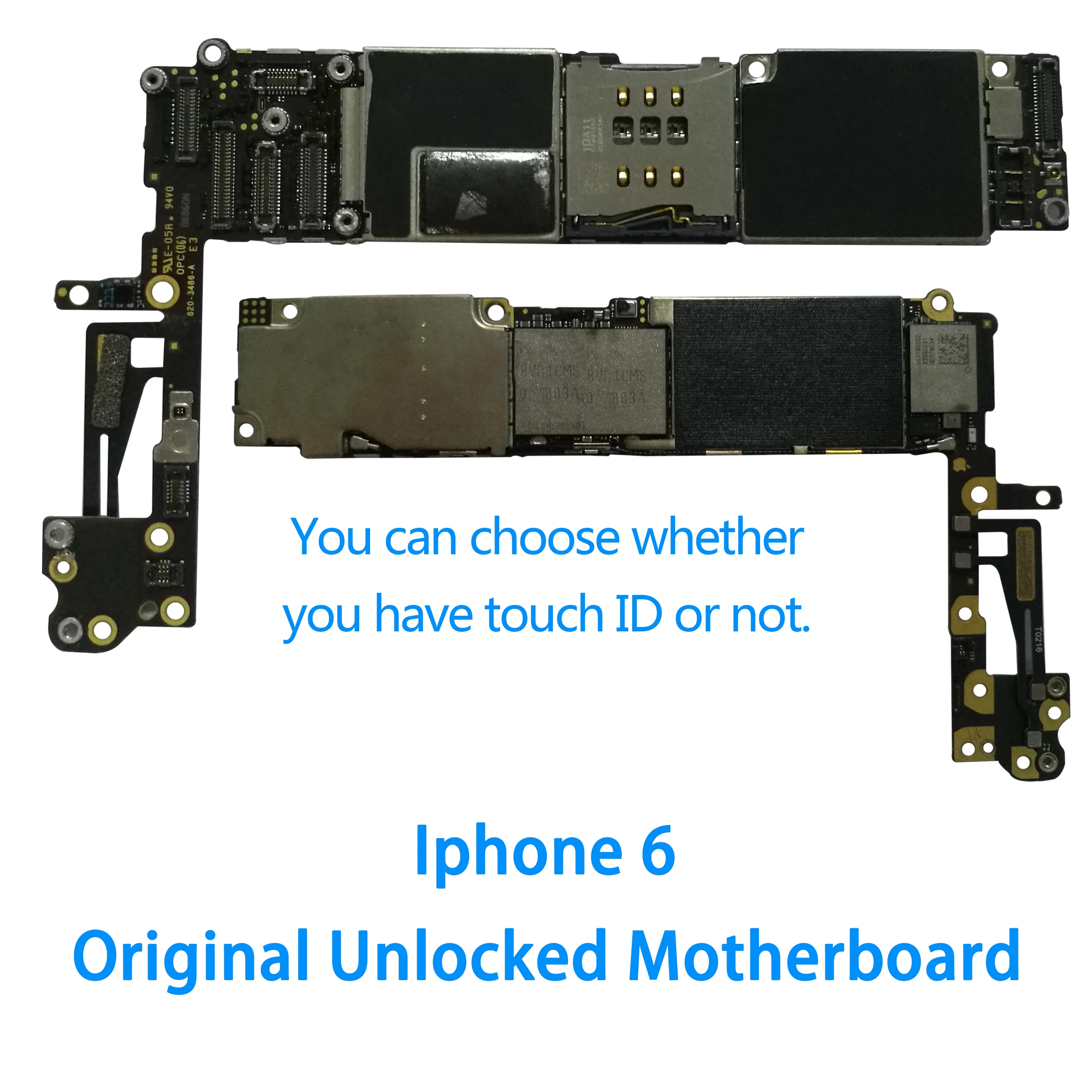 Оригинальная разблокированная материнская плата для iphone 6 с сенсорным ID/без Touch ID, для iphone 6 логические платы, 16 ГБ/32 ГБ/64 ГБ