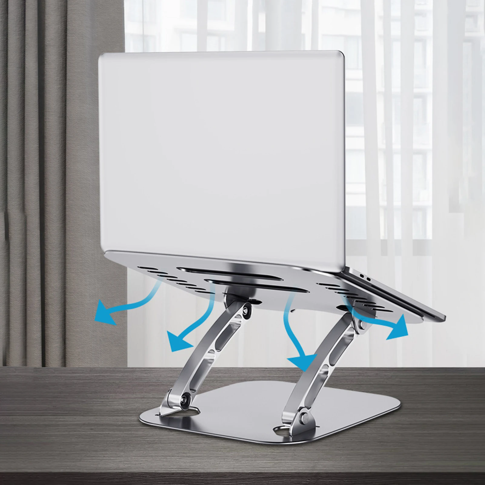 

Height Adjustable Laptop Stand C-omputer Holder Bracket Portable Foldable Bendable N-on-slip Notebook Holder for Home Office