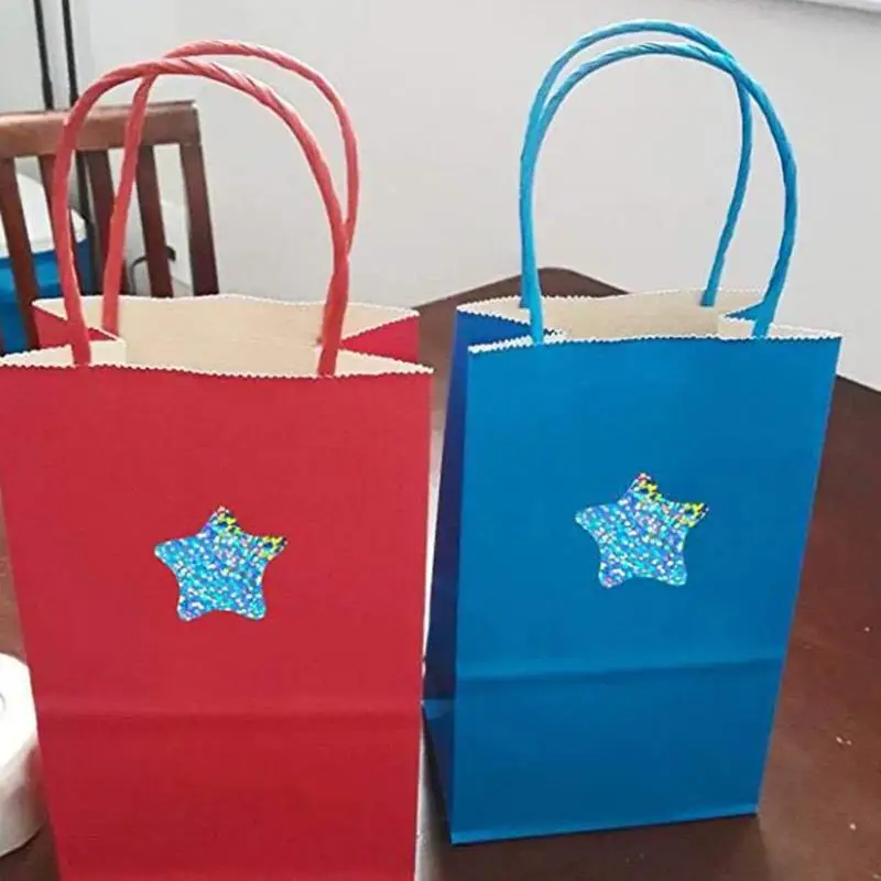 500 шт. круглые наклейки с сердечками и звездами |